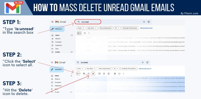 Hur man snabbt tar bort tusentals av dina Gmail-e-postmeddelanden